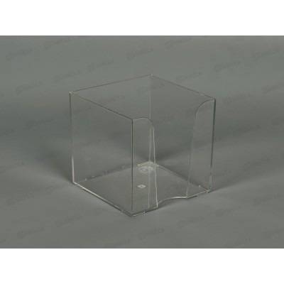 Подставка для бумажного блока Workmate 90х90х90мм, прозрачная, 14-1137 *100