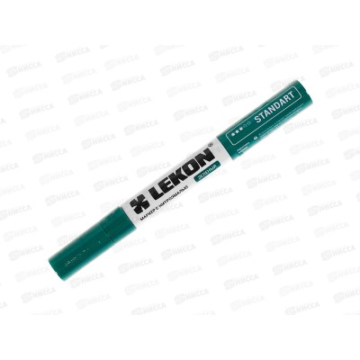 Маркер LEKON Standart строит. 4мм нитроэмаль, зеленый *12/144/1296