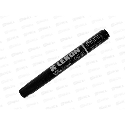 Маркер меловой LEKON MEL стираемый для временной разметки Черный *8/96/768