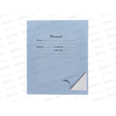 Тетрадь 12л клетка ПандаРог, голубая, 15-3702  *300