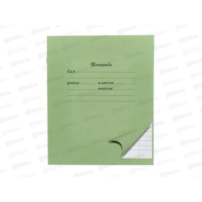 Тетрадь 12л линия ПандаРог, зеленая, 15-3703  *300
