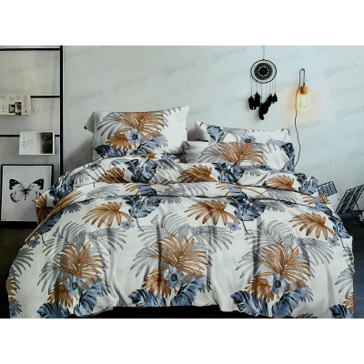 Комплект постельного белья 2,0сп полисатин с европростыней 191-7