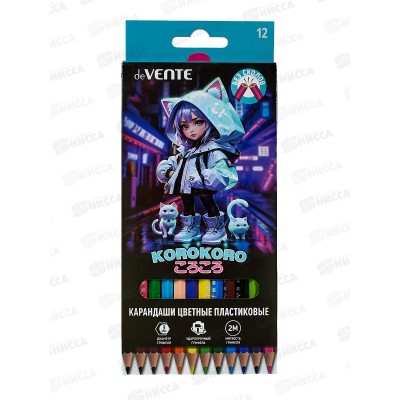 Карандаши 12цв deVente Korokoro, шестигр. к/у  5022544 *12/240 Карандаши 12цв deVente Korokoro, шестигр. к/у  5022544 *12/240