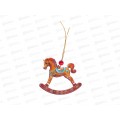Подвеска на елку дерево Лошадь НГЛ-ПЦД-004 Подвеска на елку дерево Лошадь НГЛ-ПЦД-004