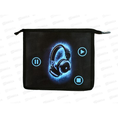 Папка д/тетр. deVente Headphones  А5 с расширением., молния, 8056557