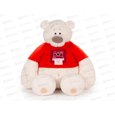 Медведь Тато в алой майке, 37см (ММТато/38/ал)
