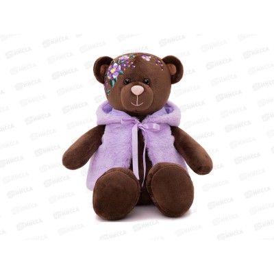 Медведь фиолетовый в жилетке, 35см (BB/VIO/25)