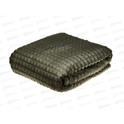 Плед Велсофт с тиснением Соты 180*200 19-0812 Турецкий кофе