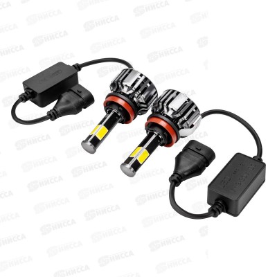 Лампа авто H11 PGJ19-2 12/24В 25Вт 2500Лм радиатор 6000К ПРОТОН (А4) комплект 2шт, S08701037