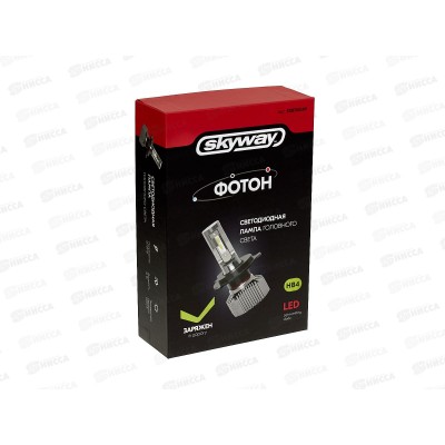 Лампа авто HB4 (9006) P22d 12/24В 18Вт 4000Лм радиатор 6000К ФОТОН (V2) комплект 2шт, S08701049 Лампа авто HB4 (9006) P22d 12/24В 18Вт 4000Лм радиатор 6000К ФОТОН (V2) комплект 2шт, S08701049