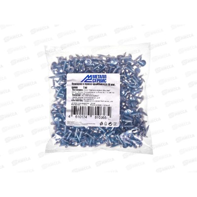 Саморез с прессшайбой 4.2*16 (1кг) острый, пакет *10 Саморез с прессшайбой 4.2*16 (1кг) острый, пакет *10