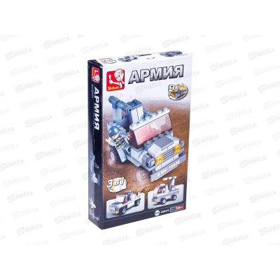 Конструктор М38-В0537С Машинка, 102 дет. в/к