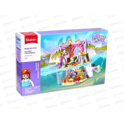 Конструктор М38-В1172 Секретный остров, 224 дет. в/к