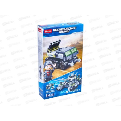 Конструктор М38-В0793D Звездные войны, 4в1, 123 дет. в/к