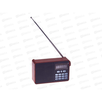 Радиоприемник Perfeo ALPINIST цифровой FM+ 70-108МГц, MP3, питание USB или 18650, коричневый