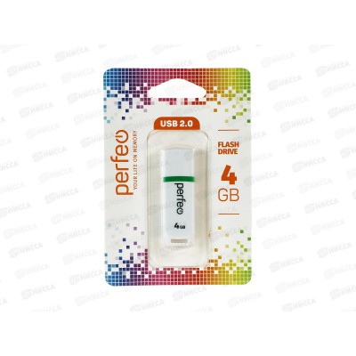 Флеш-карта Perfeo USB  4Gb C11 White