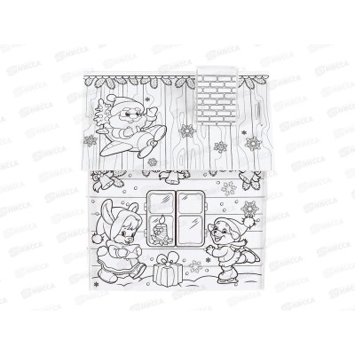 Дом-раскраска "Весёлые зверята", 3 в 1, ZABIAKA, 4104773 Дом-раскраска "Весёлые зверята", 3 в 1, ZABIAKA, 4104773