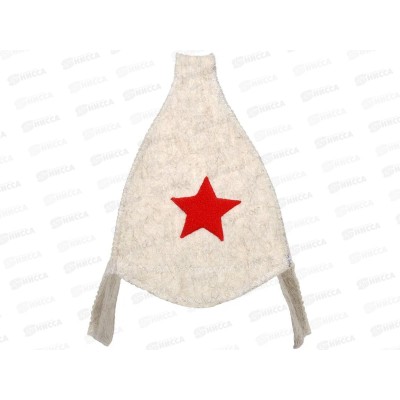 Шапка Буденовка "Банные штучки" белая 42014*20 Шапка Буденовка "Банные штучки" белая 42014*20