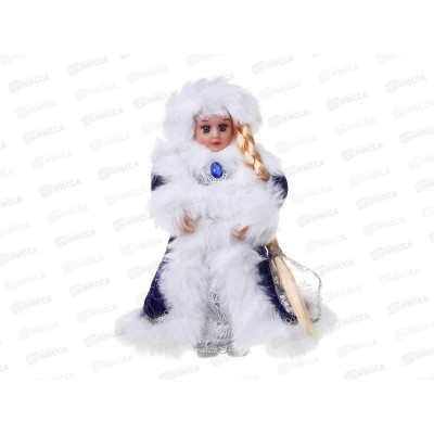 Снегурочка 32см,синий полиэстер   140-126