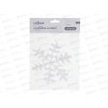 Наклейка на стекло Снежинки 15*20см  ПВХ  336-504