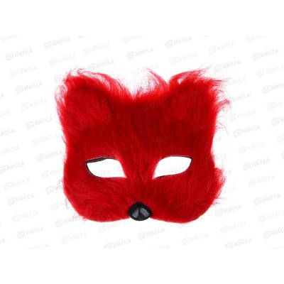 Маска карнавальная 17*16см пластик ткань 4 дизайна 391-310