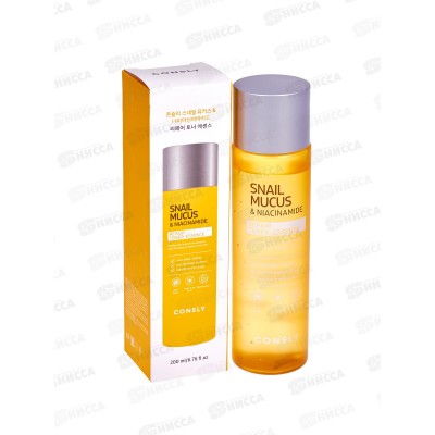 Consly Тонер-эссенция Восстан с муцин улитки и ниацинамидом 200мл