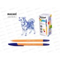 Ручка мас. MAZARI Ultra синяя, игла 1мм., M-5713-70 *50