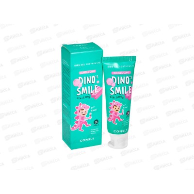 Consly Зубная паста гель Dino`s Smile детс с ксилитом и вкус жевач 60г