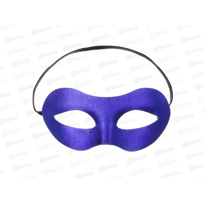 Маска новогодняя блестящая  19*8см пластик 6цветов  391-315