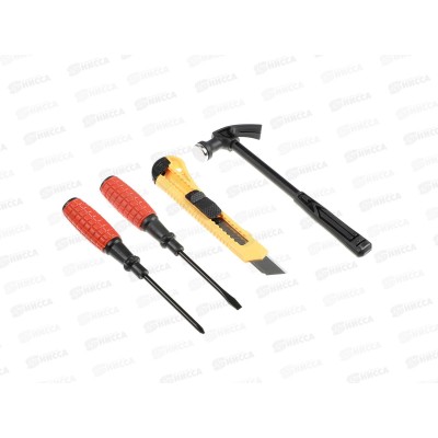 Набор инструментов 4пр РОКОТ (молоток, 2 отвертки, нож) 736-266 г