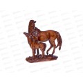 Сувенир "Лошадь с жеребенком" НГпод дерево19*6,5*20,5см10869661