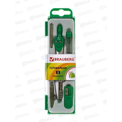 Готовальня BRAU 5пр., Klasse пенал, 210336 *20 Готовальня BRAU 5пр., Klasse пенал, 210336 *20