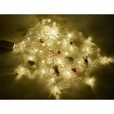 Гирлянда 3х0,75м ЗАНАВЕС 160 тепло- белых Led IP20 от сети, 370652 гб