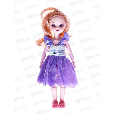 Кукла 32см 3003025 ручки и ножки шарнирные, 3в, в коробке 40*6*22см