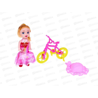 Кукла с аксессуарами 3002854, в пакете 16,5*6,5*12см