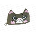 Пенал ФЕН фигурн. Серый кот,49121*100