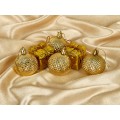 Набор украшений&quotРассвет&quot6шт(4 шара 2 подарка) 4,5см золот 3556997