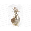 Елочная игрушка Гусь 7*5*10см Шампань 201-4688