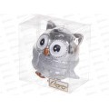 Елочная игрушка Мудрая сова 10*5*10см серебро 916-0736