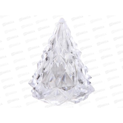 Сувенир &quotКристальная елочка&quot с подсветкой 5*6см белый 700-0637