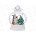 Сувенир "Лампа-Зимняя красавица" с подвеской 7*4*13см бел 700-0629