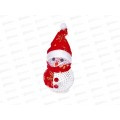 Елочная игрушка "Снеговик" с подсветкой 10см,3*AG3, 10724462
