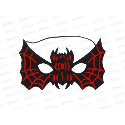 Маска карнавал "Летучая мышь" черно-красн 4560098