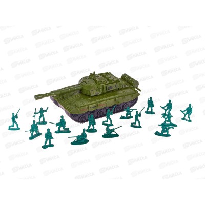 Набор "Военный " 3021611 инерц. танк, солдатики, в пакете Набор "Военный " 3021611 инерц. танк, солдатики, в пакете