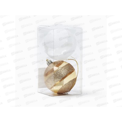 Набор шаров 2шт d-7, белый/золотой 10420003 Набор шаров 2шт d-7, белый/золотой 10420003