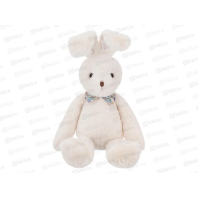Игрушка ТМ "Relana" Зайка с бантиком, 30см, RL24036-30 Игрушка ТМ "Relana" Зайка с бантиком, 30см, RL24036-30