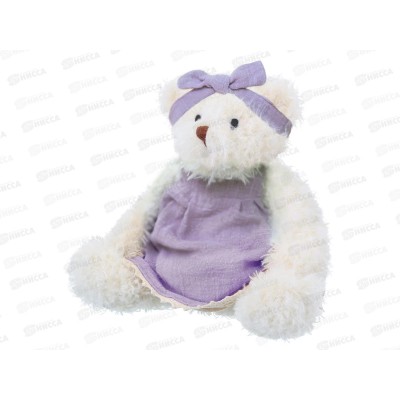 Игрушка ТМ &quotRelana&quot Мишка в платье и с повязкой, 22см, RL24032-22