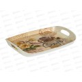 Поднос с ручками 1262 3*24см прямоугольный Кофе 929237