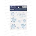 Наклейка на стекло &quotСнежинки&quot свет слоем 10,5*14,8 см 6769803