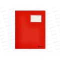 Скоросшиватель Lamark с карманом для визитницы  FF0052-RD,красный *200